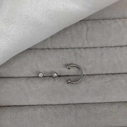 PIERCING FERRADURA TITANIO